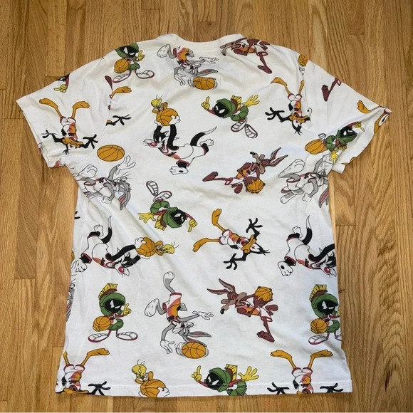 Aeropostale x Space Jam | A New Legacy Characters Print White Graphic Tee Size L - Picture 4 of 4